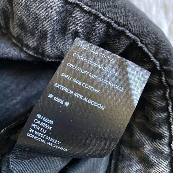 Free People We The Free Black Paper Bag Waist Button Fly Crop Jeans Size 25 - Picture 7 of 7